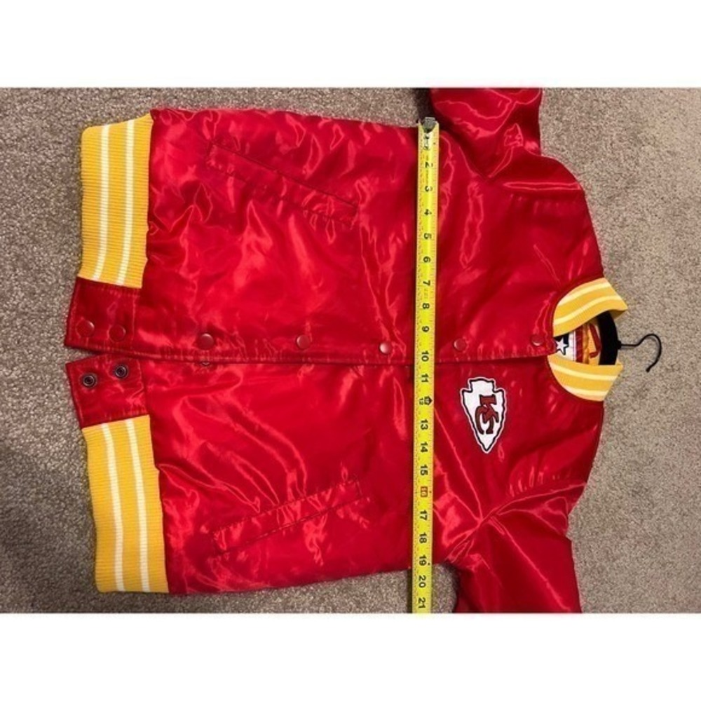 NFL Kansas City Chiefs Red Satin Bomber Jacket Womens XS NFL G-III - Picture 8 of 10